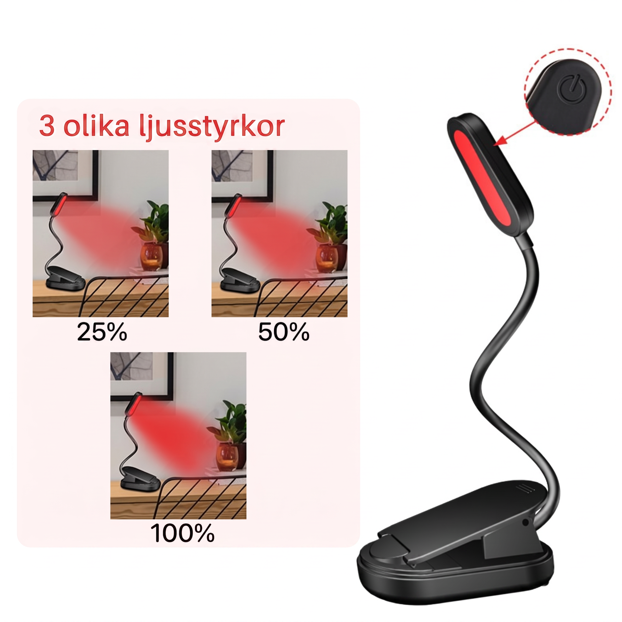 Ljusro™ Boklampa – bild 5