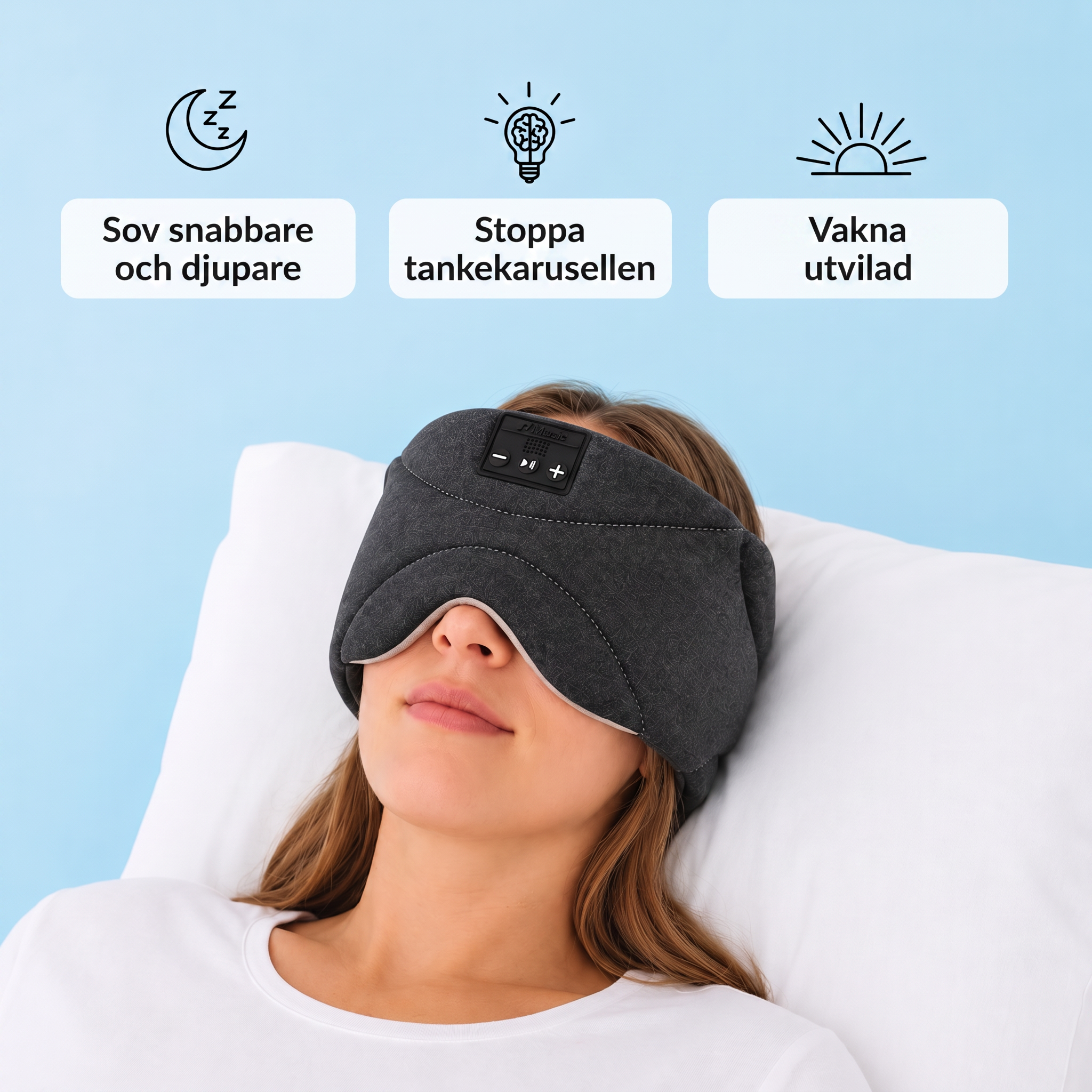 Ljusro™ Sömnmask med Bluetooth – bild 4