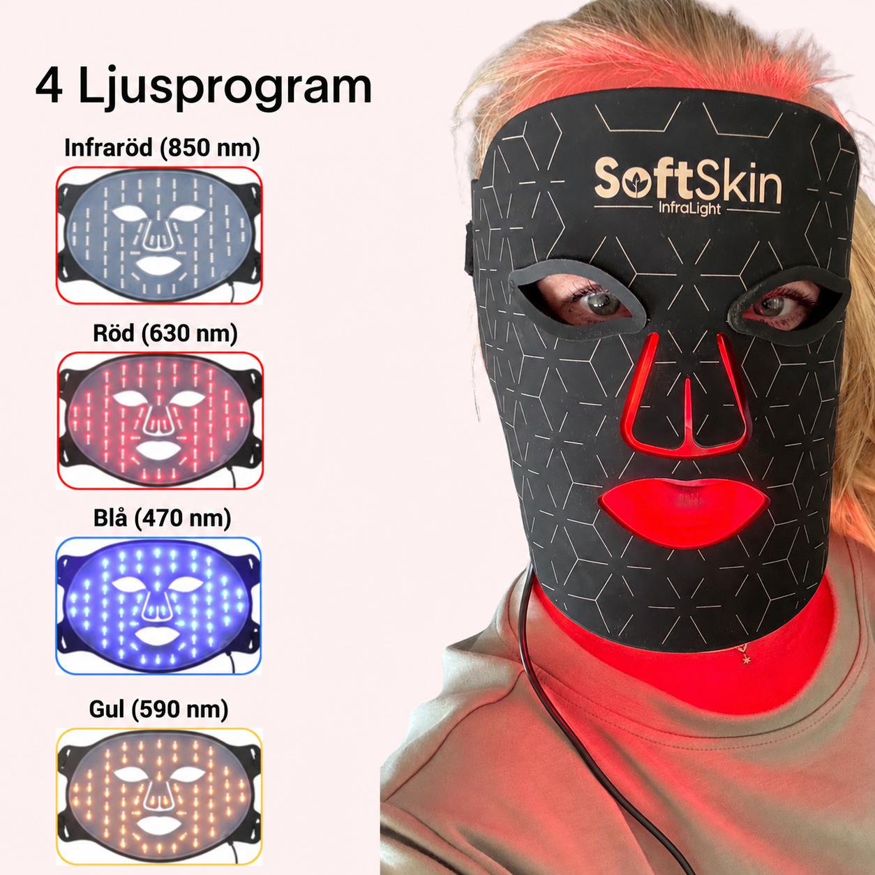 SoftSkin InfraLight® LED-mask – bild 11